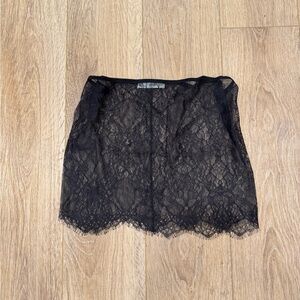 Elegant Black Lace Skirt